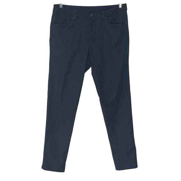 LULULEMON ABC‎ CLASSIC-FIT 5 POCKET PANT SIZE 34 GREY WARPSTREME - Picture 1 of 7